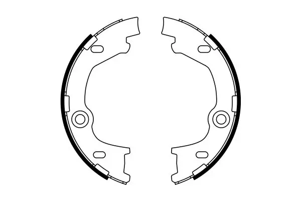 Handler.Part Brake shoe set, parking brake Bosch 0986487777 5