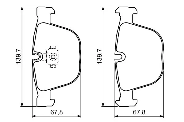 Handler.Part Brake pad set, disc brake Bosch 0986494325 7