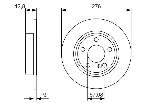 Handler.Part Brake disc Bosch 0986479A03 5