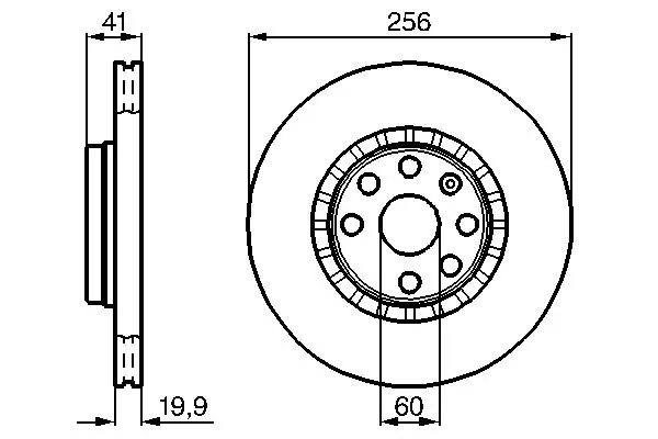 Handler.Part Brake disc Bosch 0986478535 1