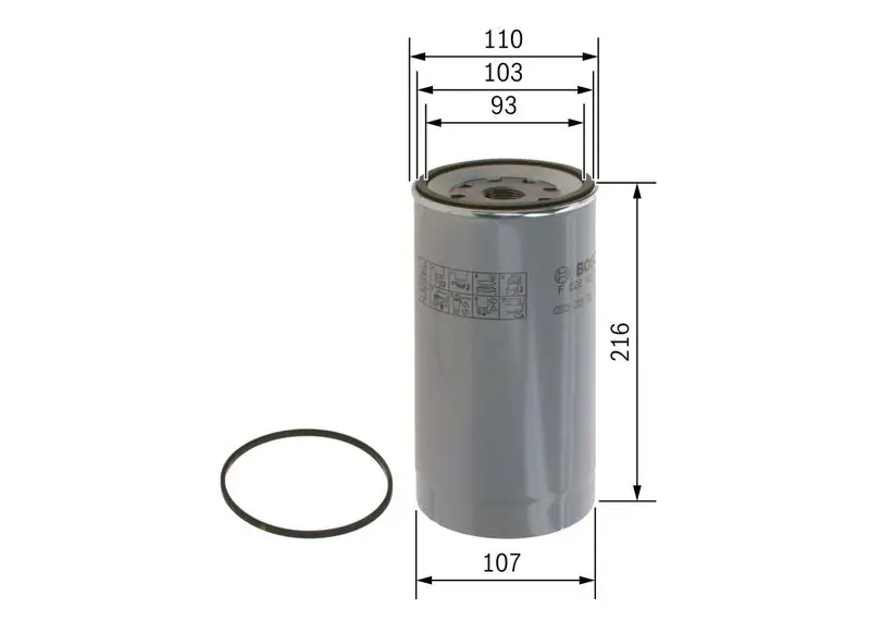 Handler.Part Fuel filter Bosch F026402143 5