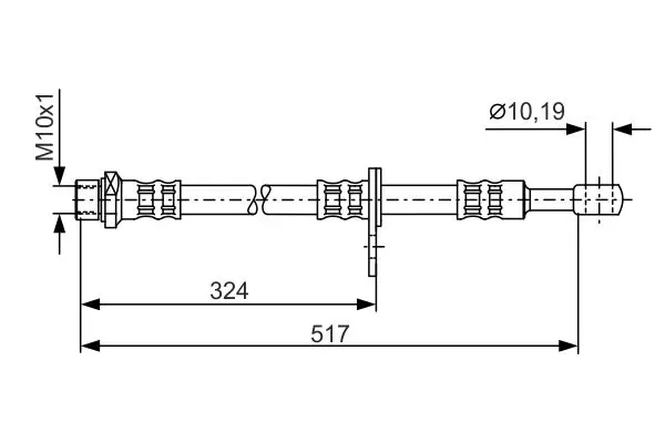 Handler.Part Brake hose Bosch 1987481139 5