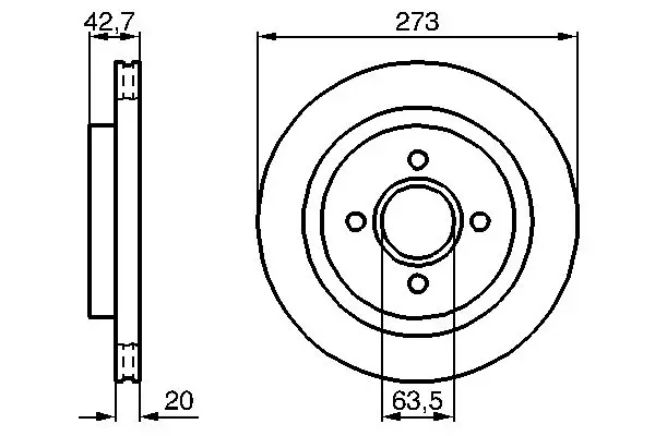 Handler.Part Brake disc Bosch 0986478816 1