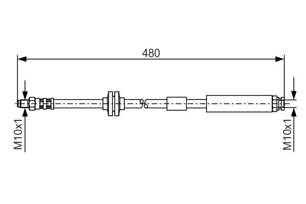 Handler.Part Brake hose Bosch 1987476824 1