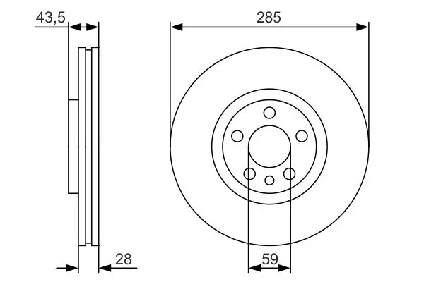 Handler.Part Brake disc Bosch 0986479S62 1