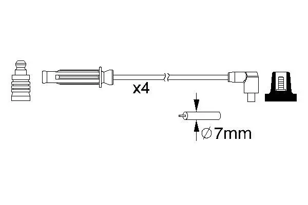 Handler.Part Ignition cable kit Bosch 0986357213 5