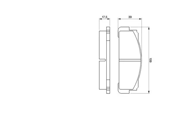 Handler.Part Brake pad set, disc brake Bosch 0986460736 5