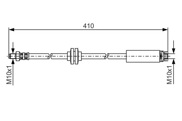 Handler.Part Brake hose Bosch 1987481022 1