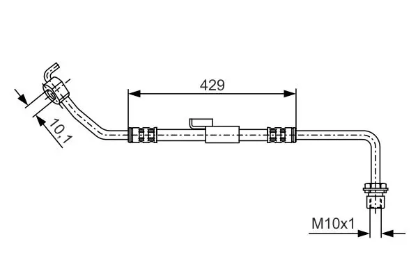 Handler.Part Brake hose Bosch 1987476510 1