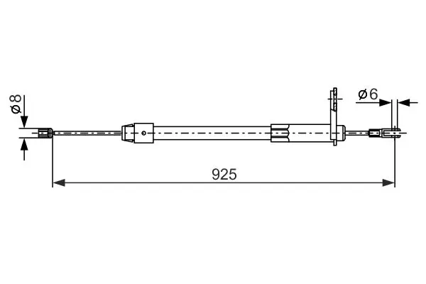 Handler.Part Cable, parking brake Bosch 1987477846 5