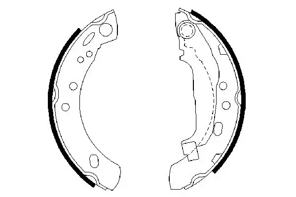 Handler.Part Brake shoe set Bosch 0986487391 1