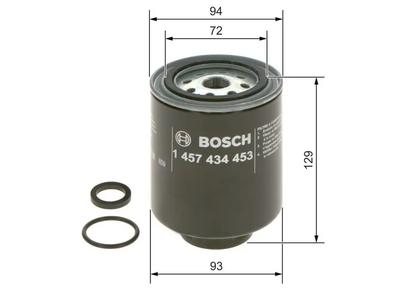 Handler.Part Fuel filter Bosch 1457434453 5