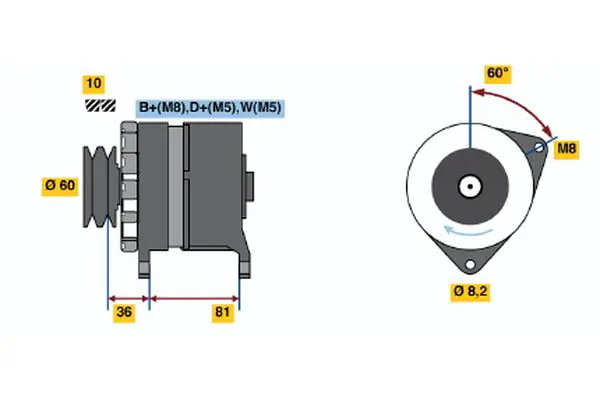 Handler.Part Alternator Bosch 0120469899 1