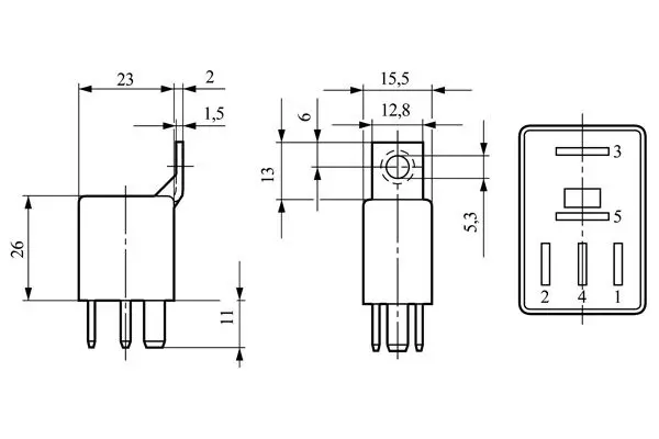 Handler.Part Relay, main current Bosch 0332207310 2