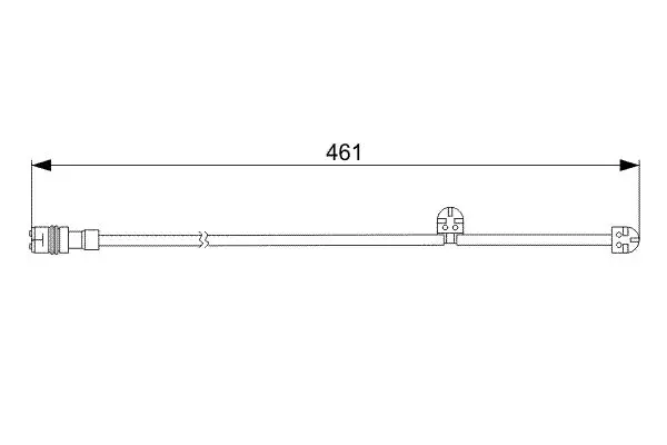 Handler.Part Warning Contact, brake pad wear Bosch 1987473063 1