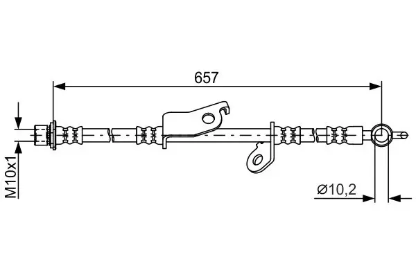 Handler.Part Brake hose Bosch 1987481788 5