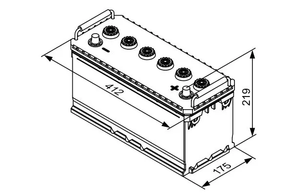 Handler.Part Starter battery Bosch 0092T30730 5