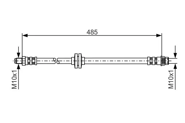 Handler.Part Brake hose Bosch 1987476827 1