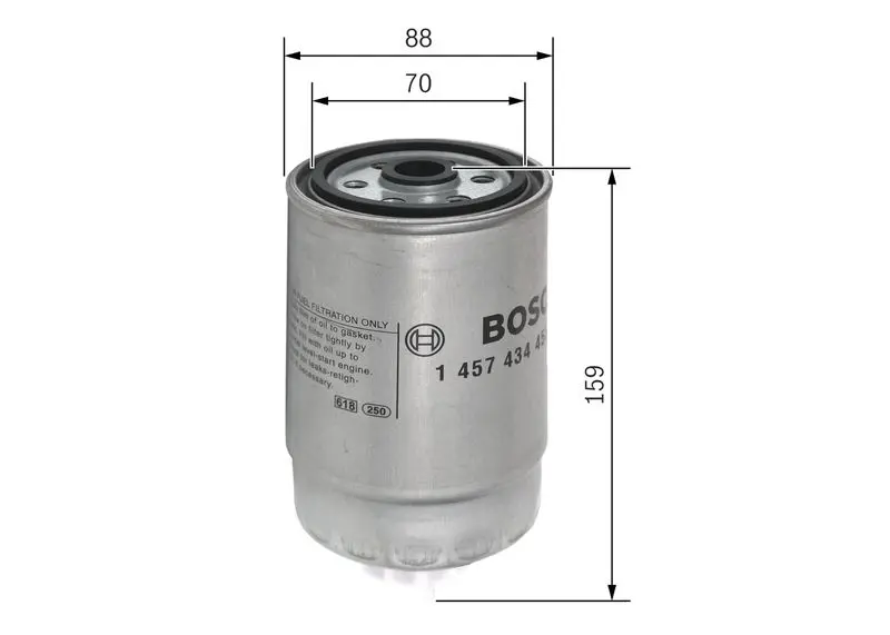 Handler.Part Fuel filter Bosch 1457434455 5