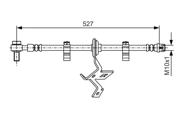 Handler.Part Brake hose Bosch 1987476041 1