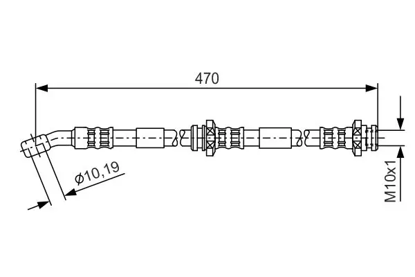 Handler.Part Brake hose Bosch 1987481149 1