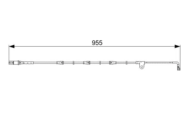 Handler.Part Warning contact, brake pad wear Bosch 1987473028 1