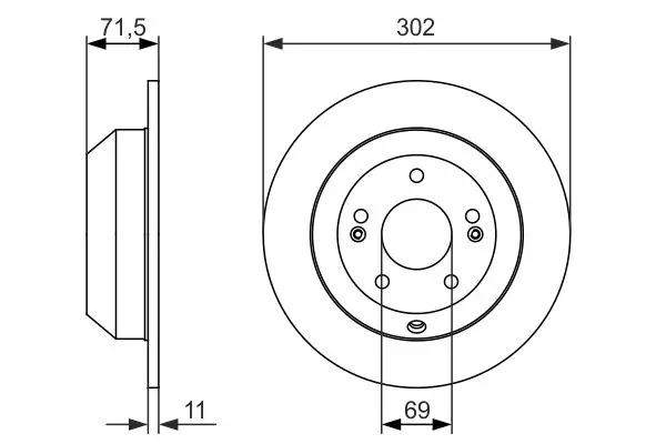 Handler.Part Brake disc Bosch 0986479081 5