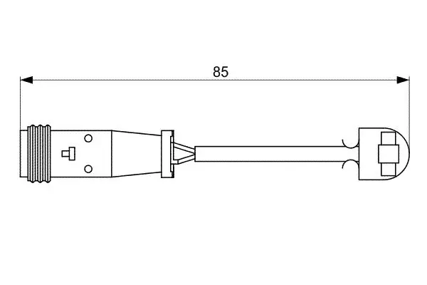 Handler.Part Warning contact, brake pad wear Bosch 1987473038 1