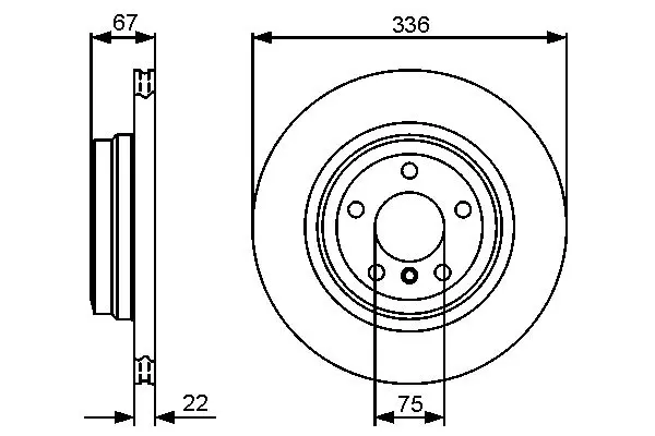 Handler.Part Brake disc Bosch 0986479439 5