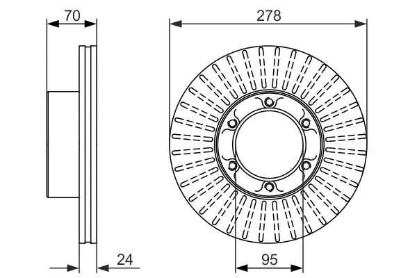 Handler.Part Brake disc Bosch 0986479488 1