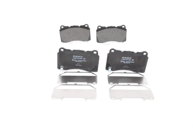 Handler.Part Brake pad set, disc brake Bosch 0986494880 1