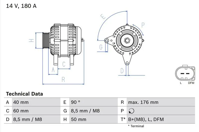 Handler.Part Alternator Bosch 0986081940 1