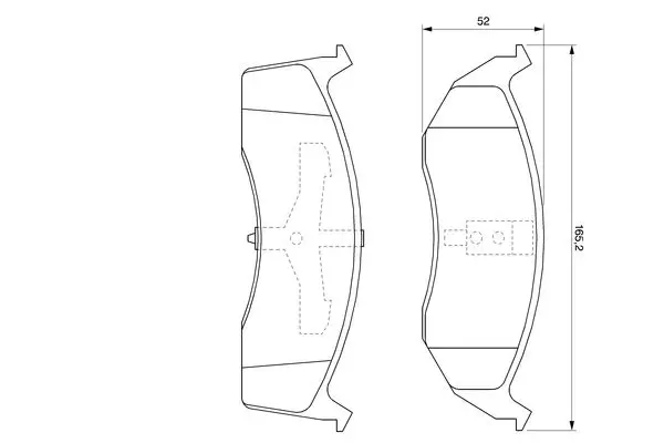 Handler.Part Brake pad set, disc brake Bosch 0986424587 1