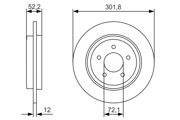 Handler.Part Brake disc Bosch 0986479A53 1