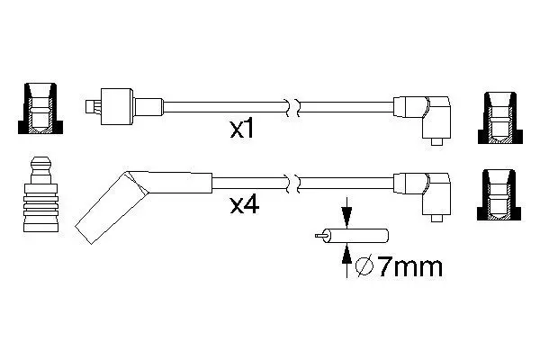 Handler.Part Ignition cable kit Bosch 0986357152 1