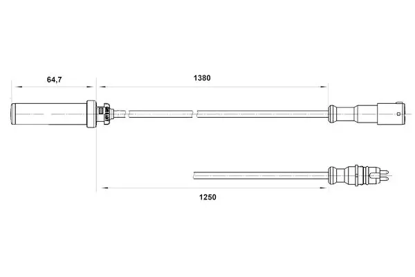 Handler.Part Sensor, wheel speed Bosch 0265004016 1