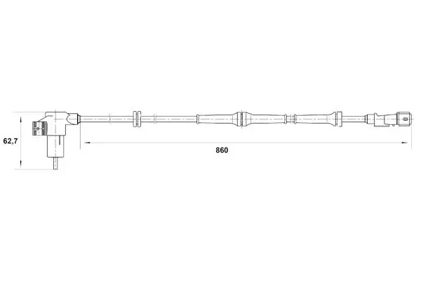 Handler.Part Sensor, wheel speed Bosch 0265006209 5