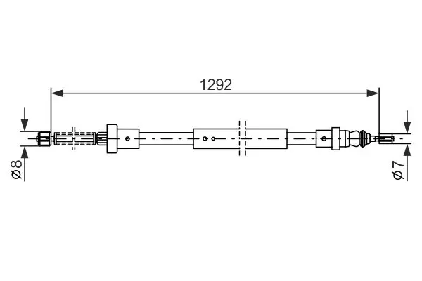 Handler.Part Cable, parking brake Bosch 1987477427 5