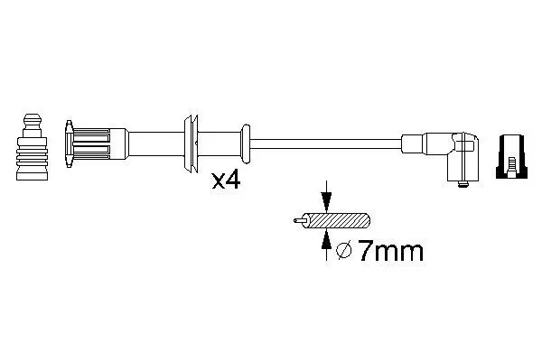 Handler.Part Ignition cable kit Bosch 0356912829 1