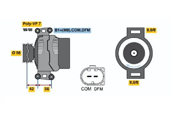 Handler.Part Alternator Bosch 0124515088 4