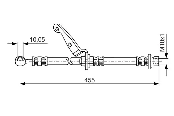 Handler.Part Brake hose Bosch 1987476973 1