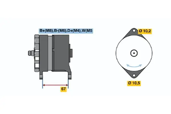 Handler.Part Alternator Bosch 0120469963 1