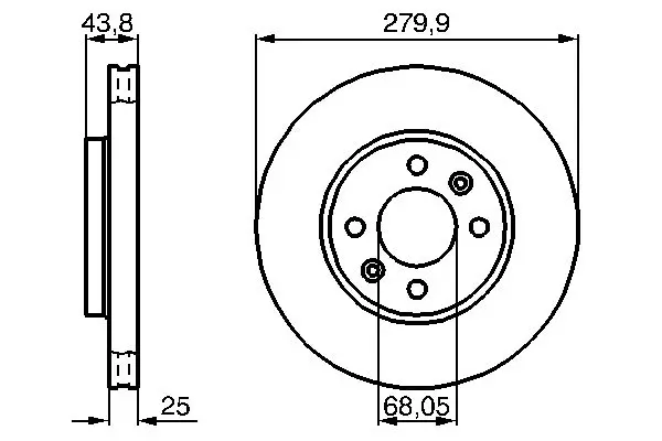 Handler.Part Brake disc Bosch 0986478505 1