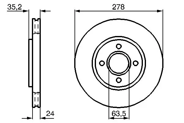 Handler.Part Brake disc Bosch 0986478670 1