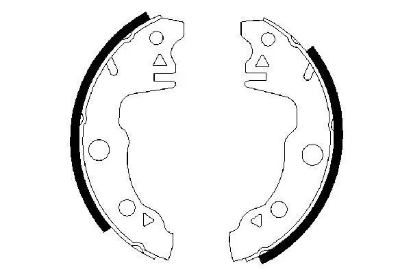 Handler.Part Brake shoe set Bosch 0986487020 1