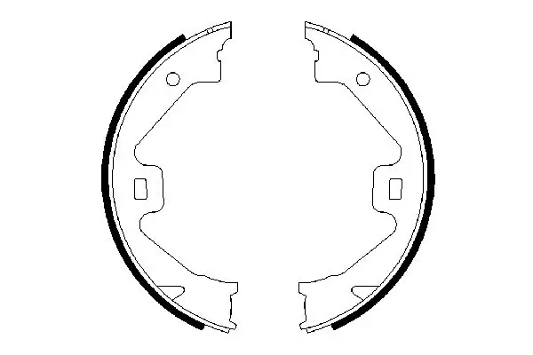 Handler.Part Brake shoe set, parking brake Bosch 0986487650 5