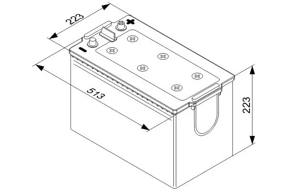 Handler.Part Starter battery Bosch 0092T40770 5