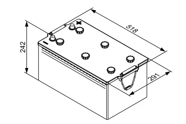 Handler.Part Starter battery Bosch 0092T30810 5