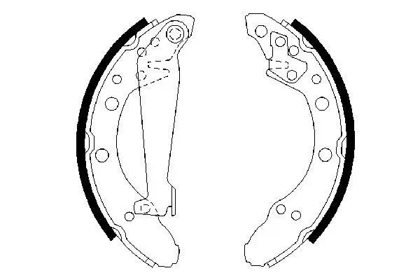 Handler.Part Brake shoe set Bosch 0986487536 5