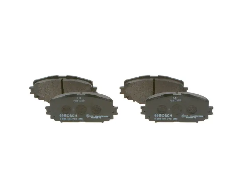 Handler.Part Brake pad set, disc brake Bosch 0986494770 1